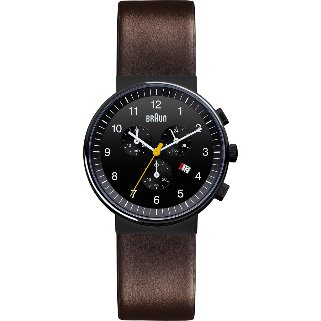 Braun BN0035 Classic Chronograph, Black Dial, Brown Leather (photo 1 of 1)