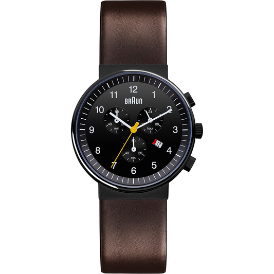 Braun BN0035 Classic Chronograph, Black Dial, Brown Leather (photo 1 of 1)