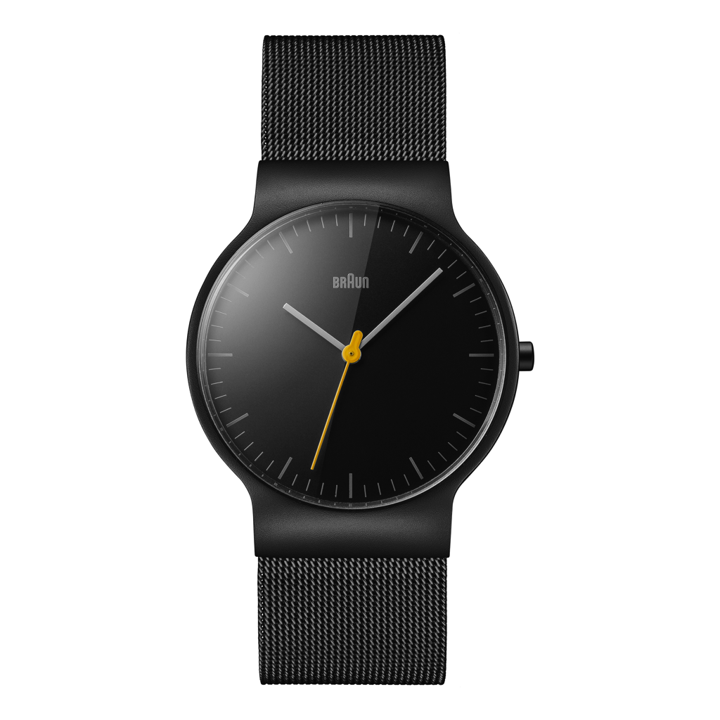 Braun BN0211 Classic Slim Watch, Black Mesh (photo 2 of 5)