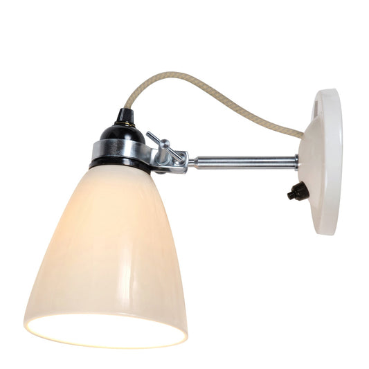 Hector Medium Dome Wall Light with Switch by Original BTC, White (photo 2)