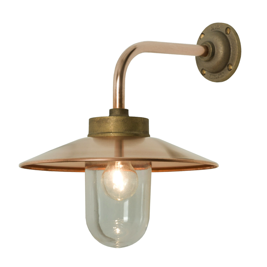 Exterior Bracket Light, Right Angle by Original BTC, Bronze - Clear Glass (photo 1)