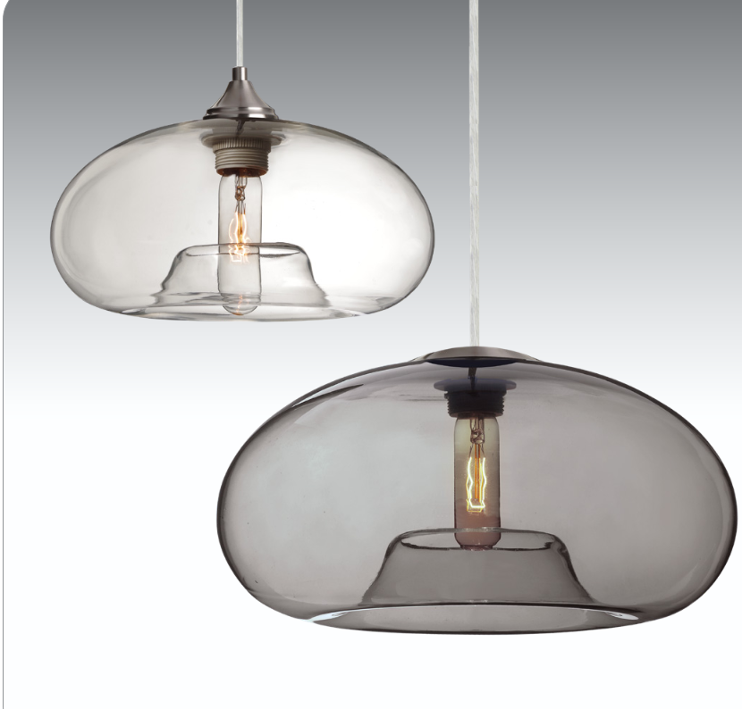 Decorative Besa Bana hanging pendant with handcrafted glass shade