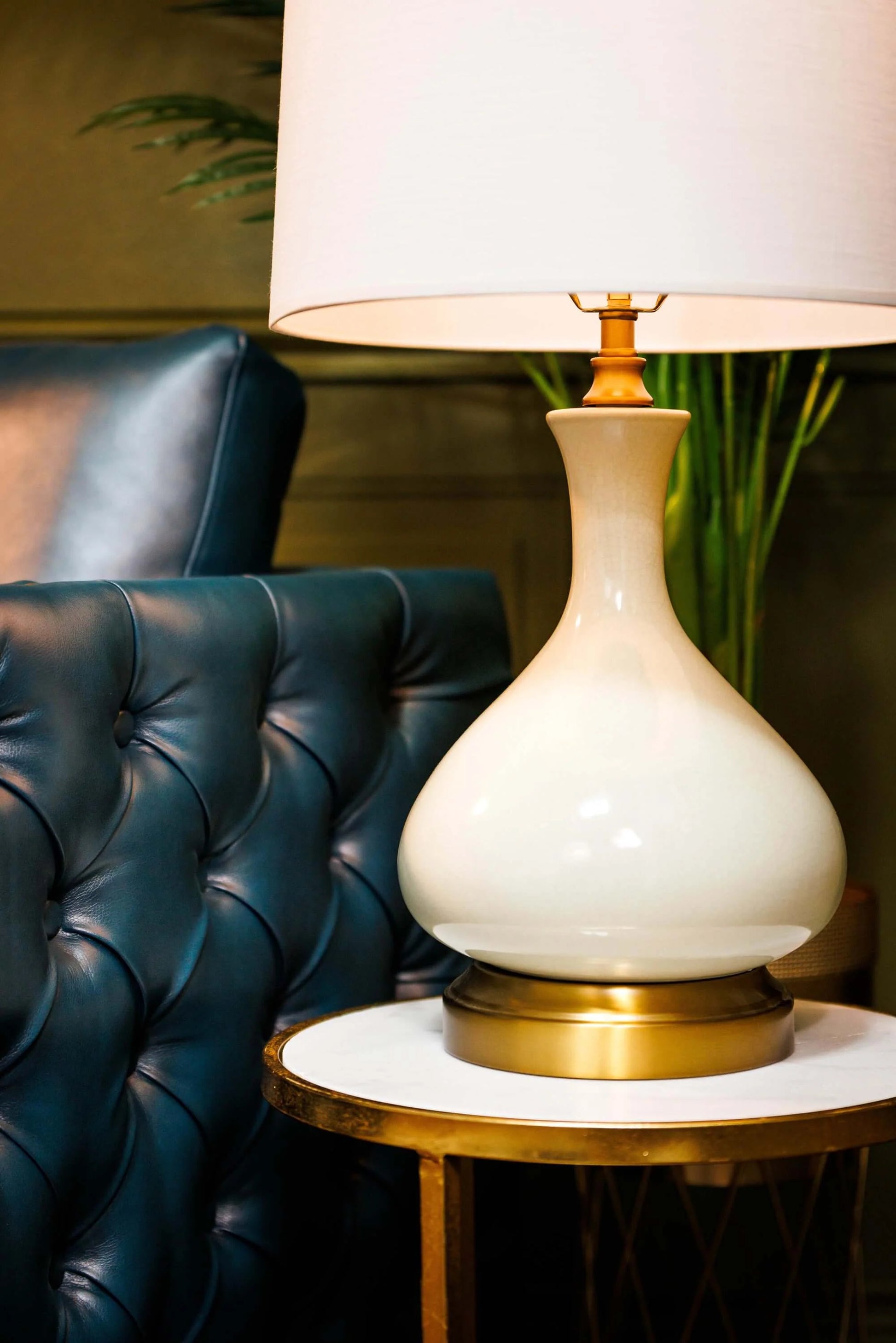 remium cordless ceramic table lamp for living room side table