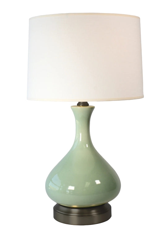 Luxe Ceramic Cordless Lamp - Spa Blue and Green by Modern Lantern