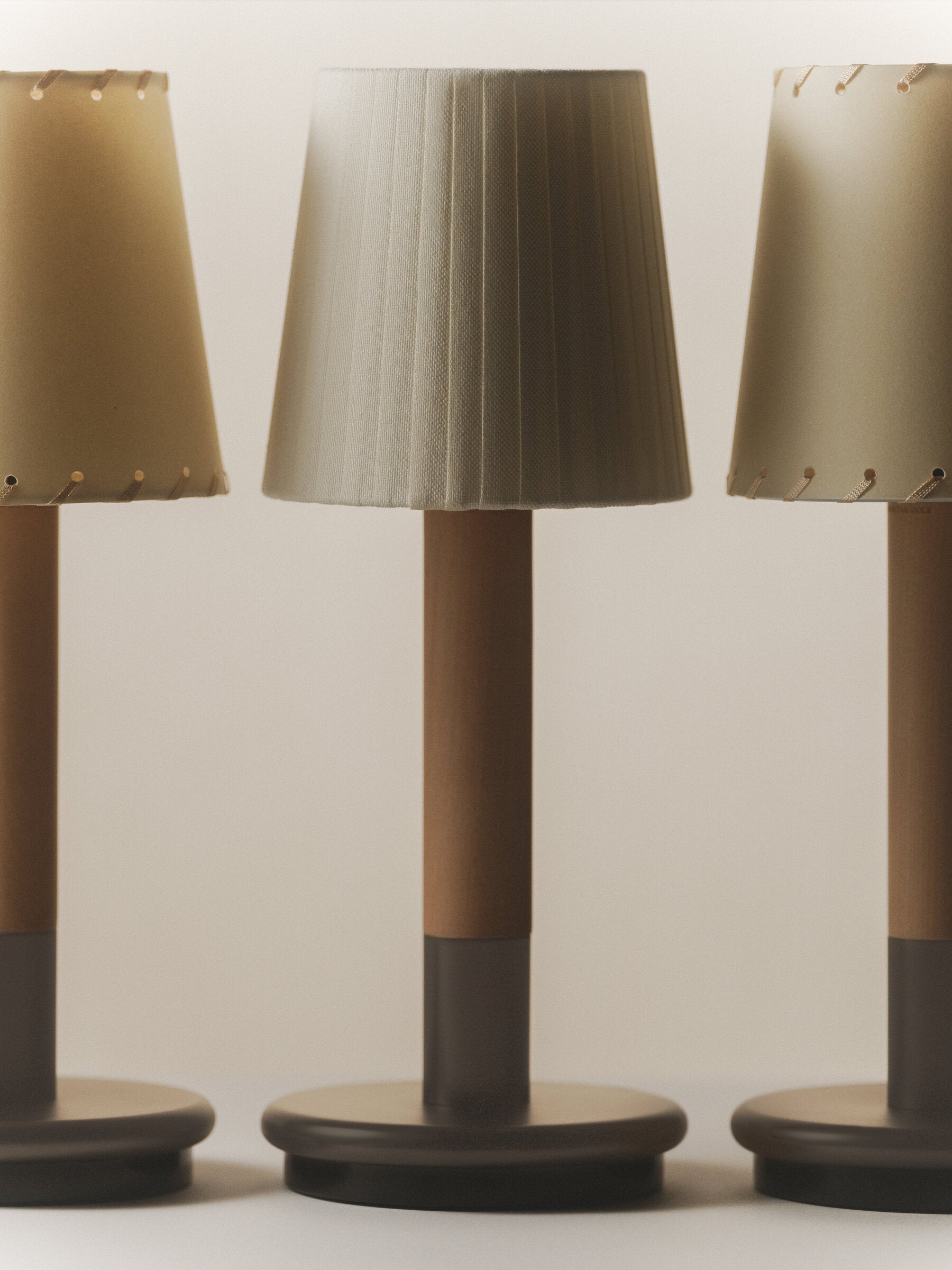 Rechargeable bedside lamp with soft ambient glow