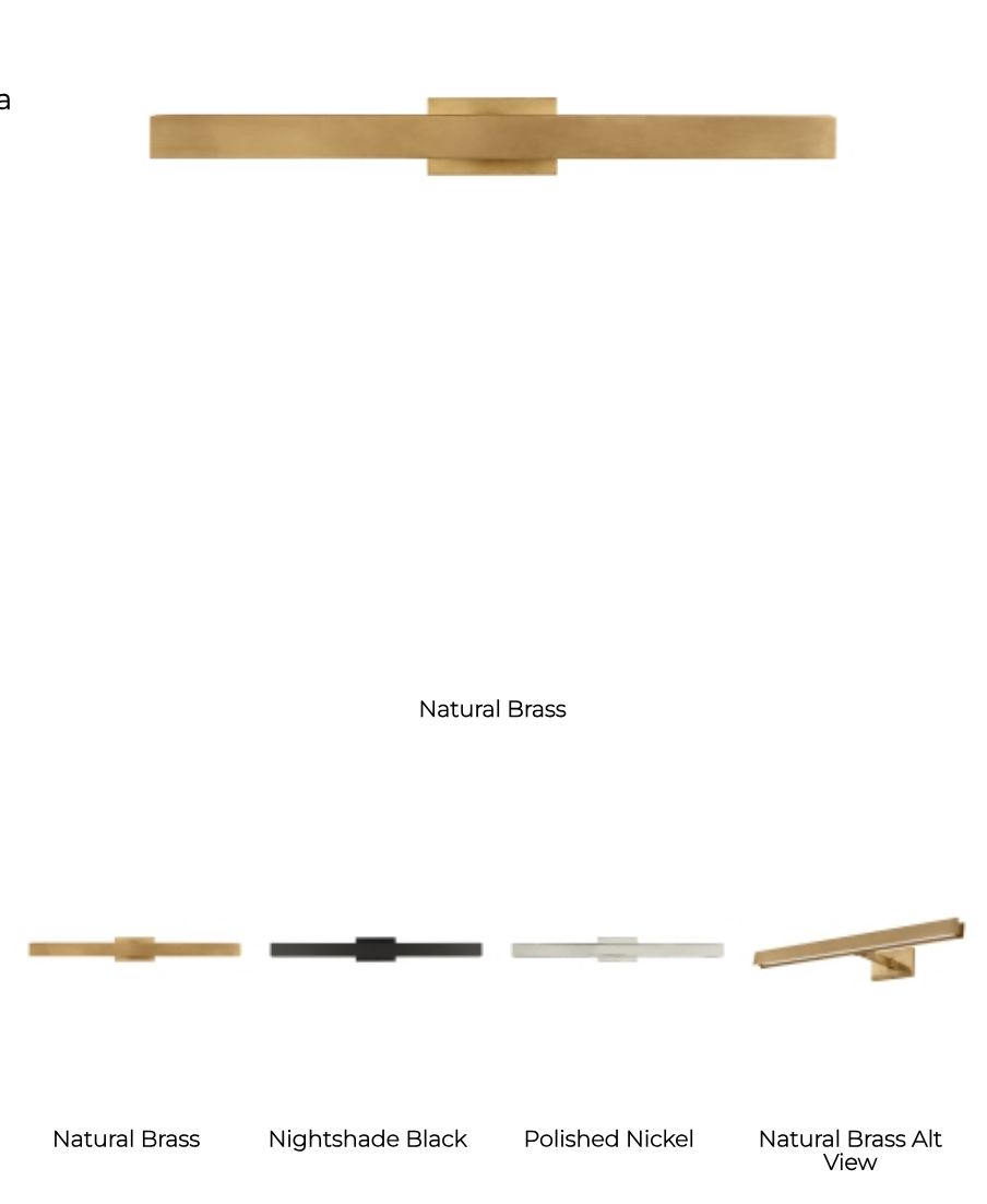Bau 24-inch LED Picture Light Brass Wall Art by Visual & Comfort & Co