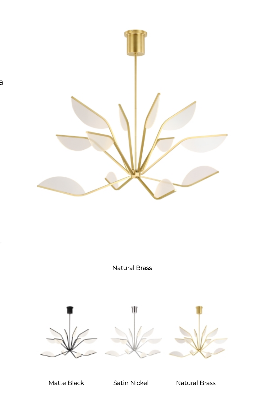 Belterra 48-inch Design Lotus Flower Chandelier by Visual & Comfort & Co