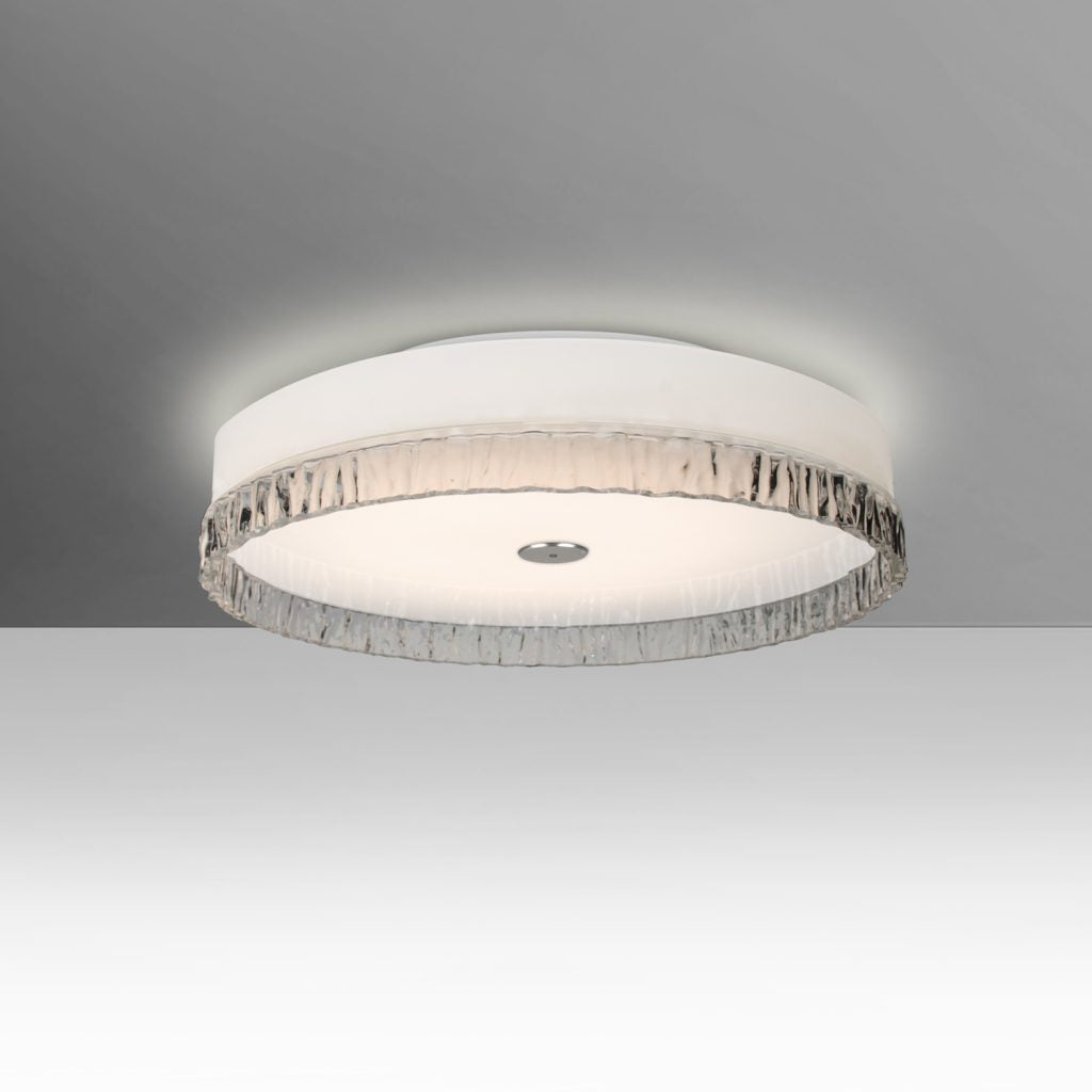 Dimmable Besa Lighting Paco 12 ceiling fixture in living room