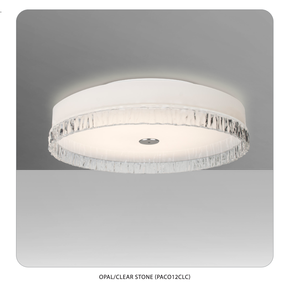 Contemporary flush mount light for hallway and entryway lighting