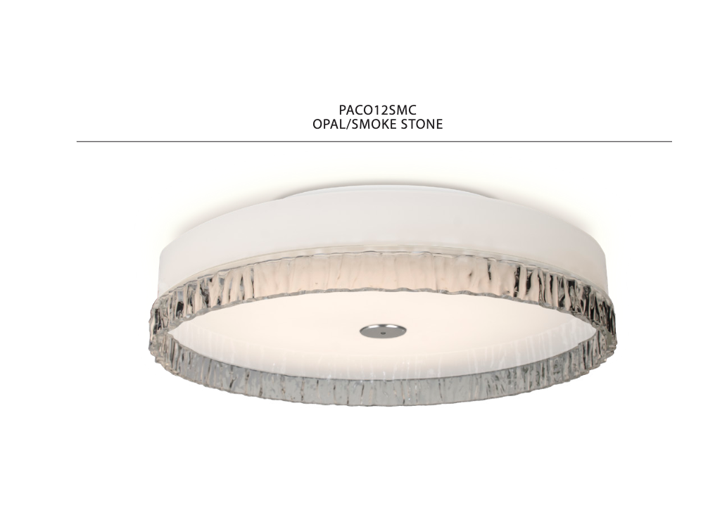 Low-profile glass ceiling light for office and hospitality interiors