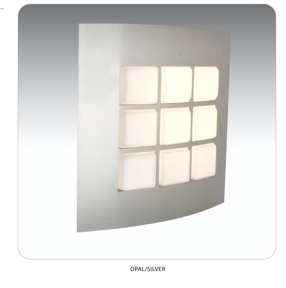 ADA-compliant Quad 10 wall sconce with soft diffused LED lighting