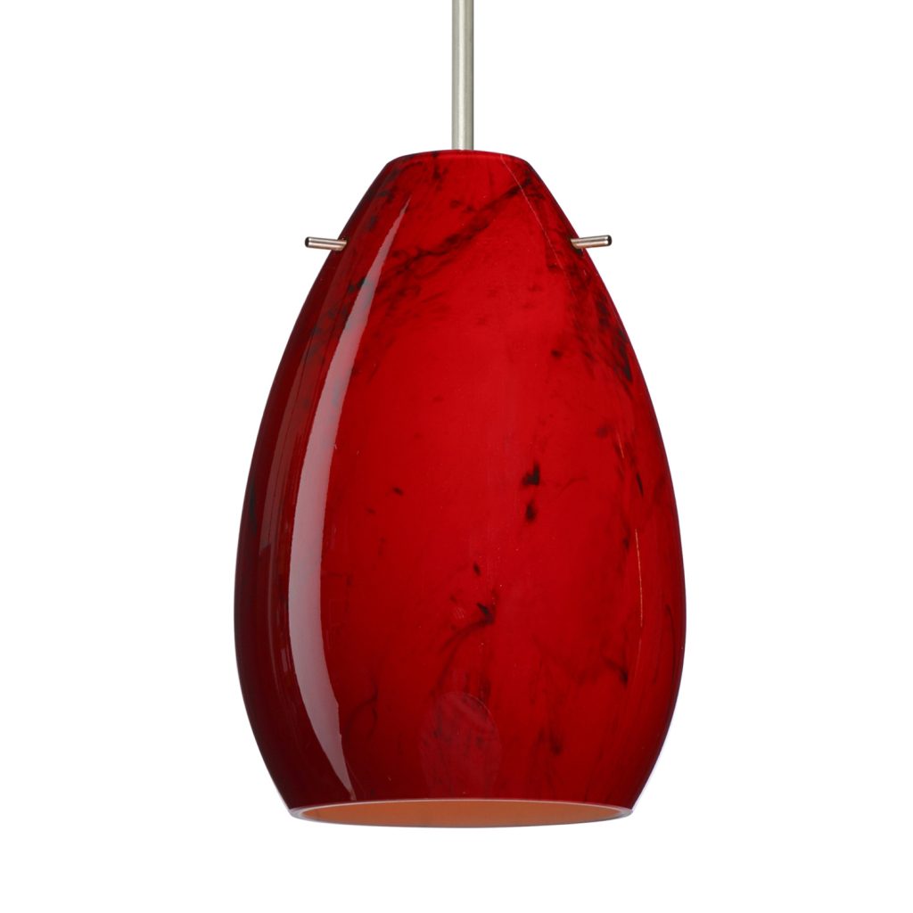 Besa Lighting Pera 6 Magma glass pendant light for kitchen island lighting