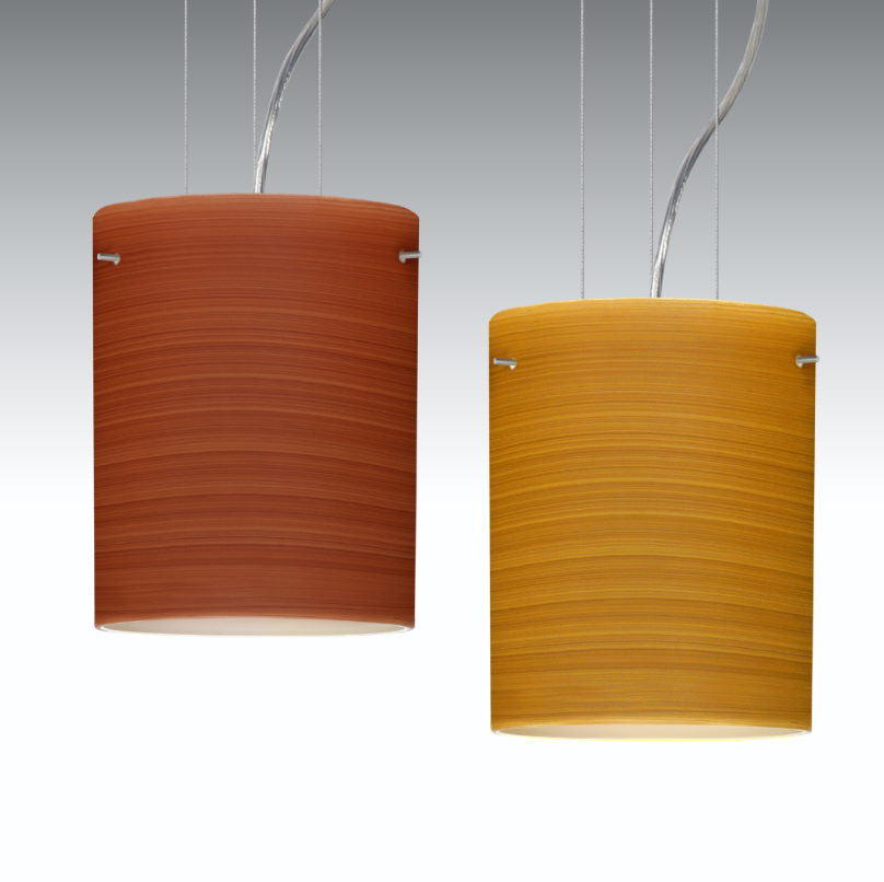 Besa Tamburo 8 Modern Cylinder Glass Pendant