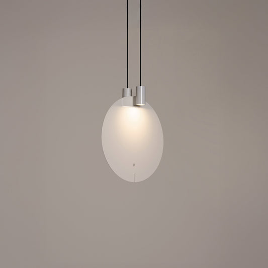 Architectural creme white pendant light for hotel and hospitality spaces
