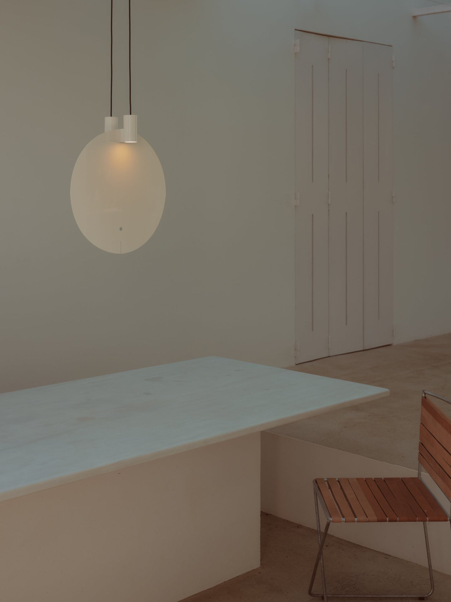 Contemporary creme white pendant light for kitchen island lighting