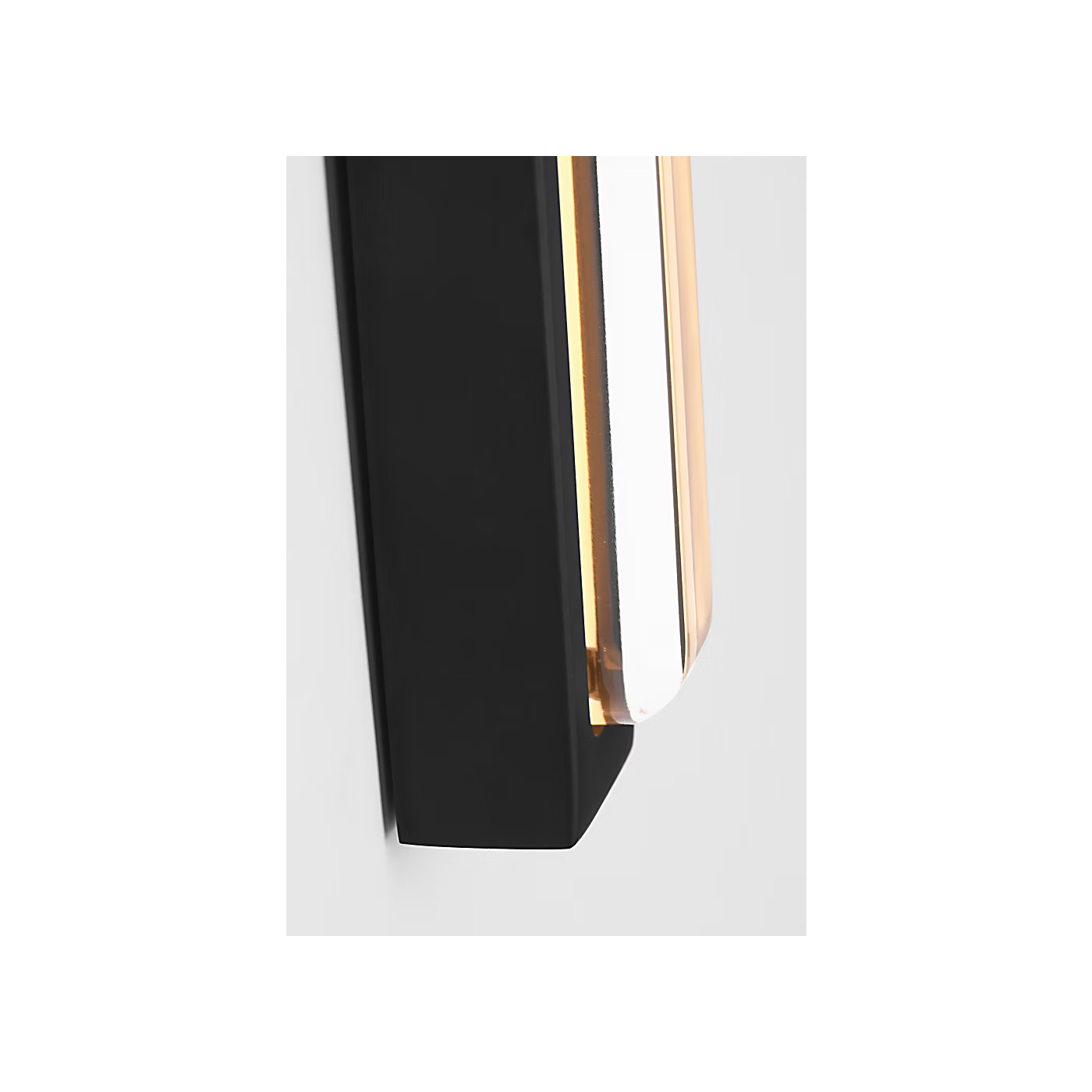 Elegant black bathroom vanity light with dimmable LED technology