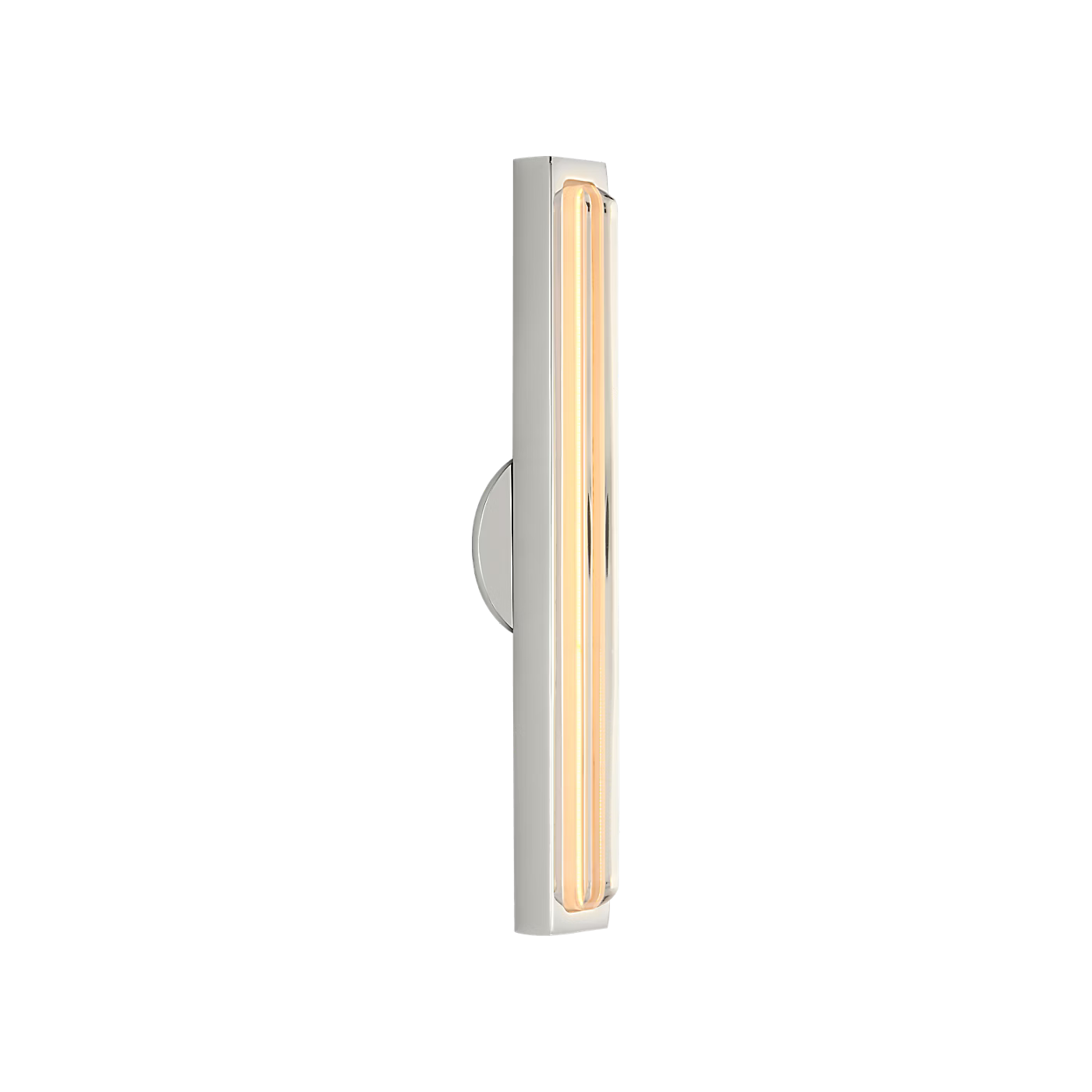 Elegant polished nickel vanity light with dimmable LED technology