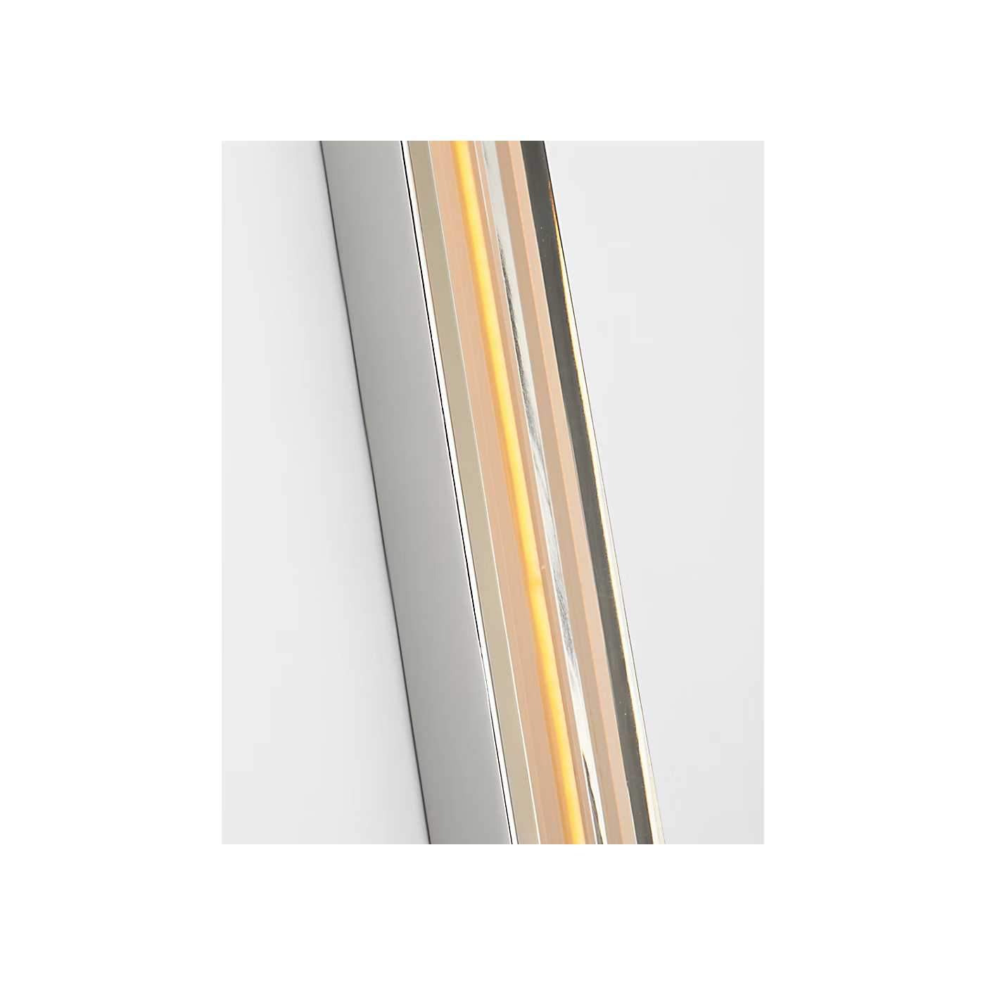 Visual Comfort Bloccare 24 integrated LED vanity fixture in Polished Nickel