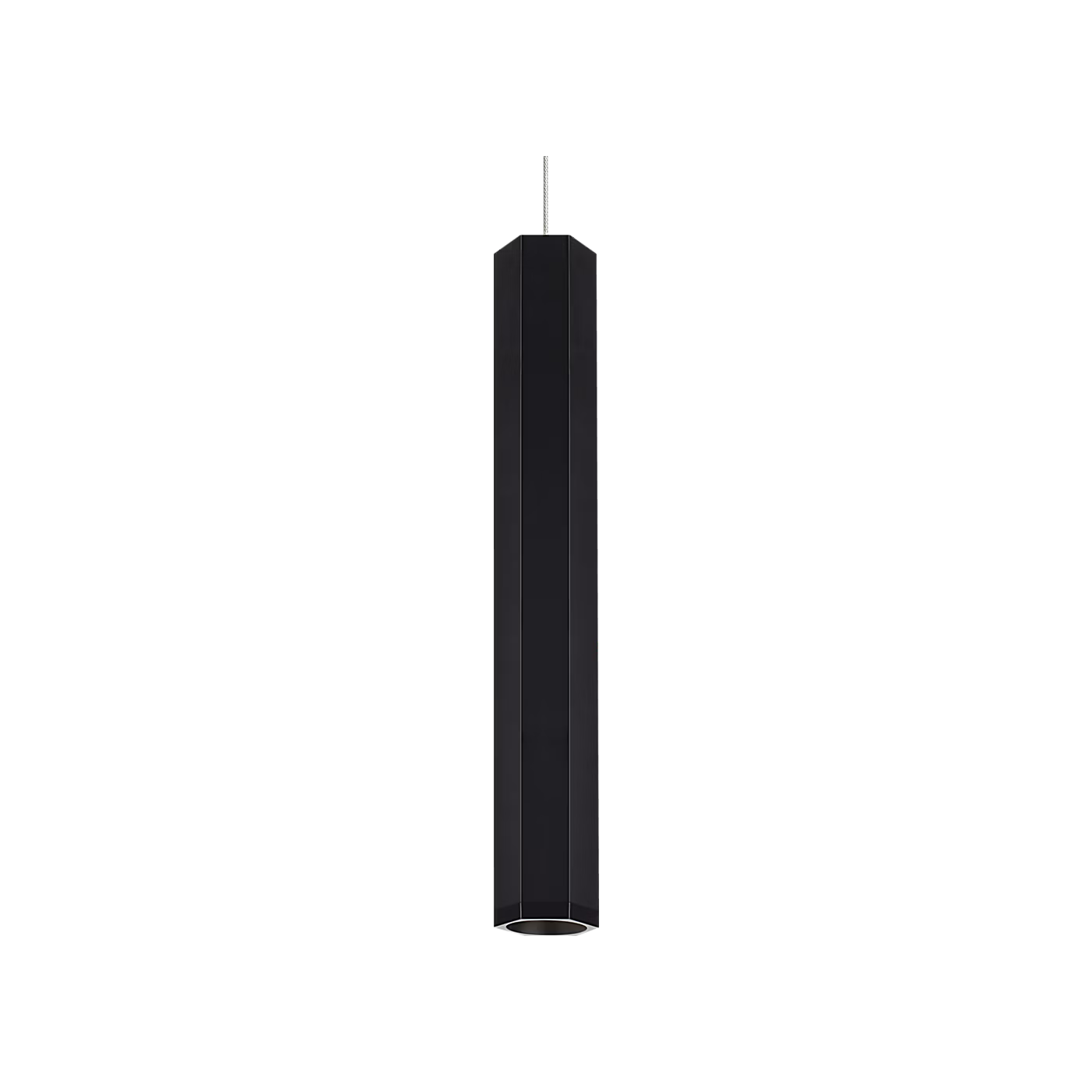 Slim architectural pendant light for hallway or entryway
