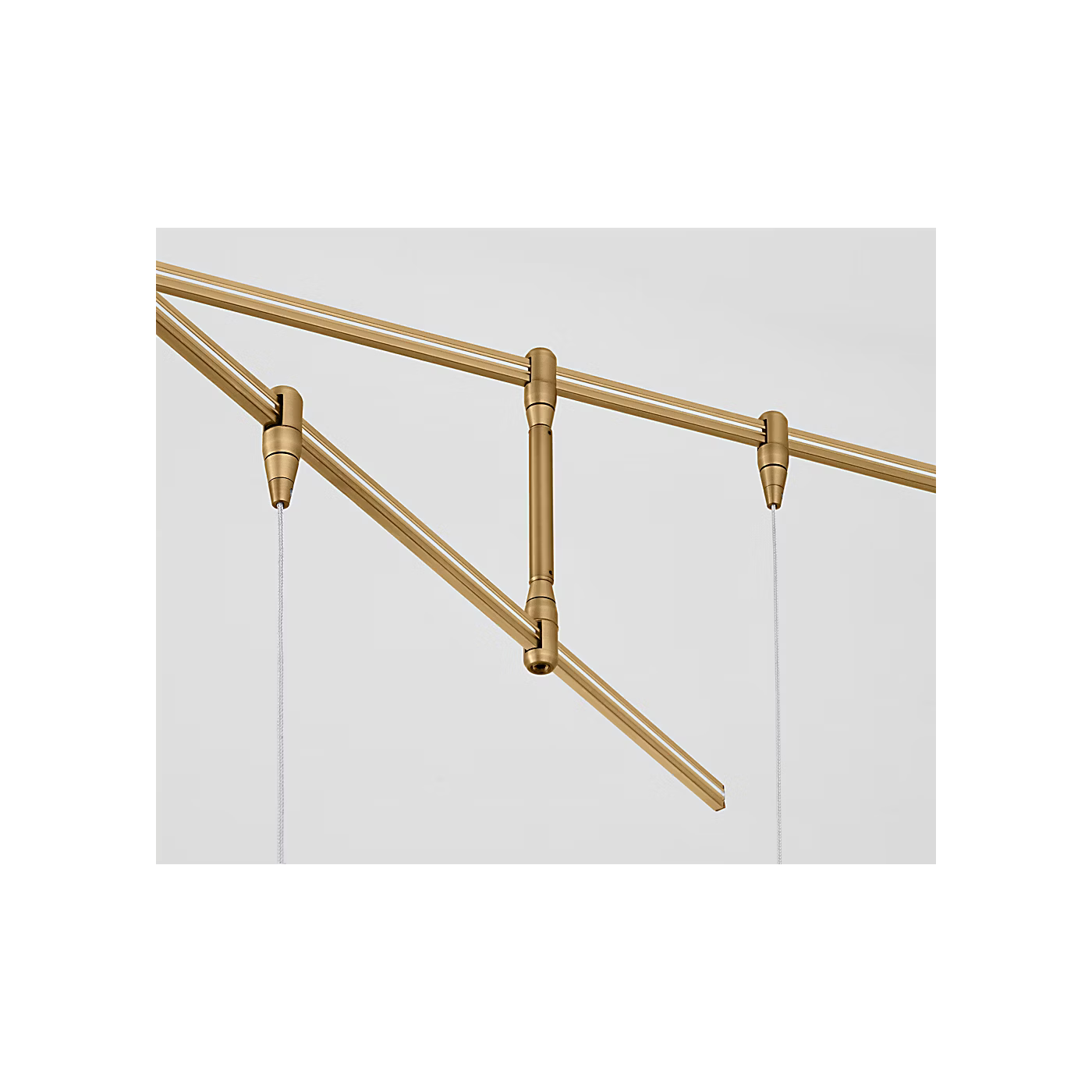 Modern brass ceiling chandelier for designer interiors