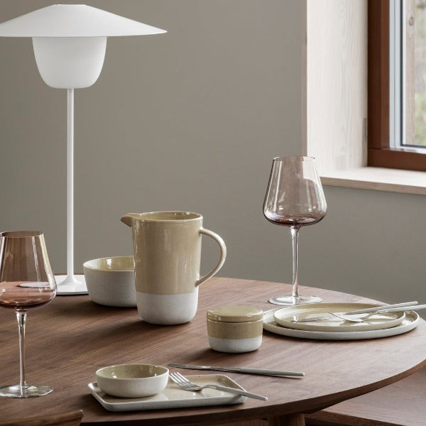 Ceramic Stoneware Snack Plates Set Of 4 Sablo Blomus 64337 4