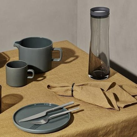 blomus Splash Water Carafe Colored Glass 34 oz Smoked