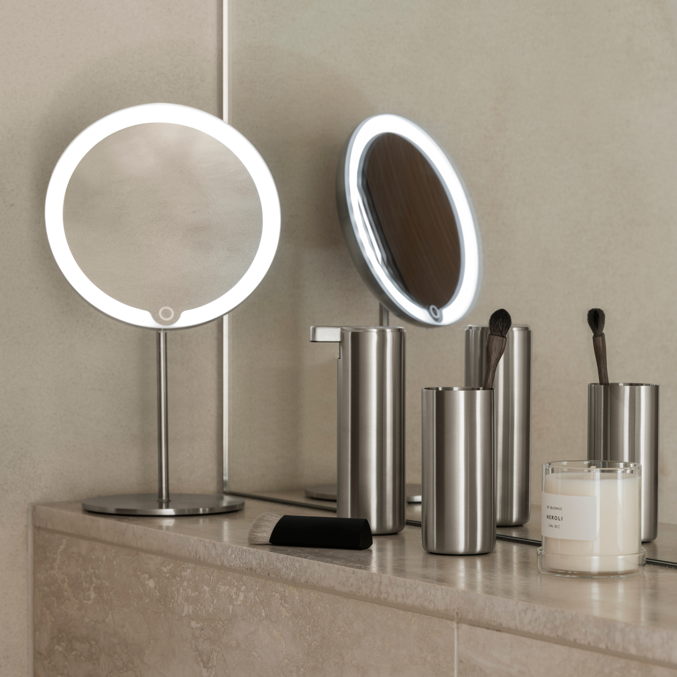 blomus Modo Bathroom Tumbler Stainless Steel Brushed