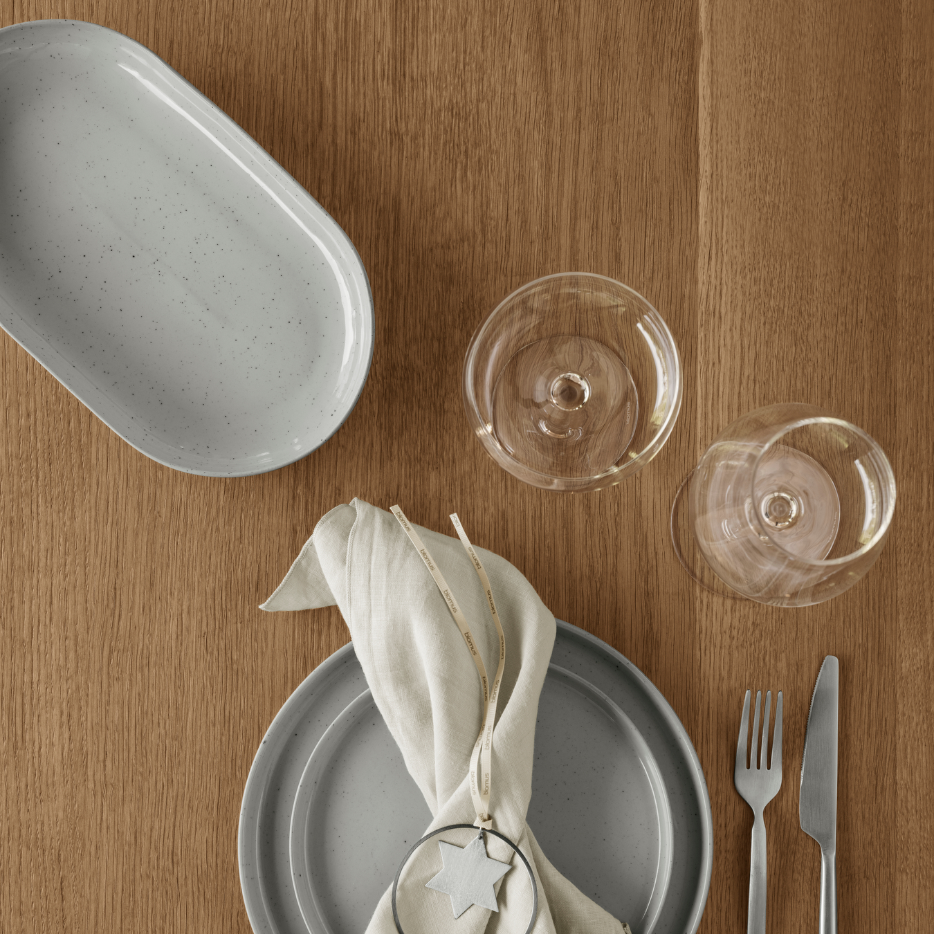 blomus Sablo Ceramic Stoneware Deep Serving Platter