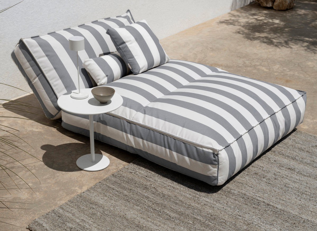 blomus STAY Convertible Outdoor Daybed, 47 x 75 in – STAY outdoor daybed styled with blomus FAROL, KAPET and KUMI