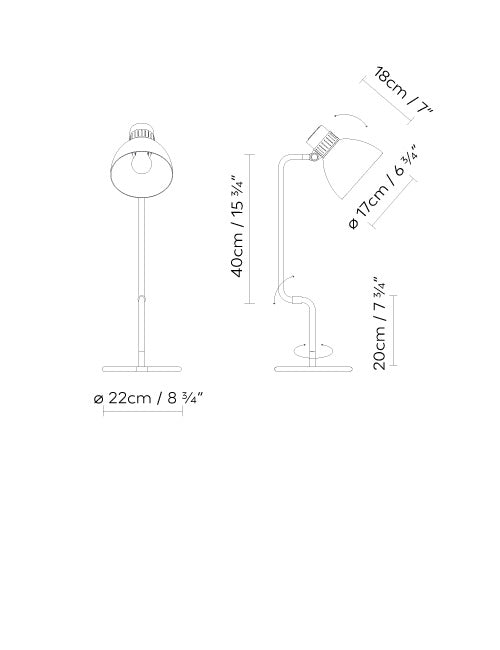 B.lux Blux System T40 dimension drawing