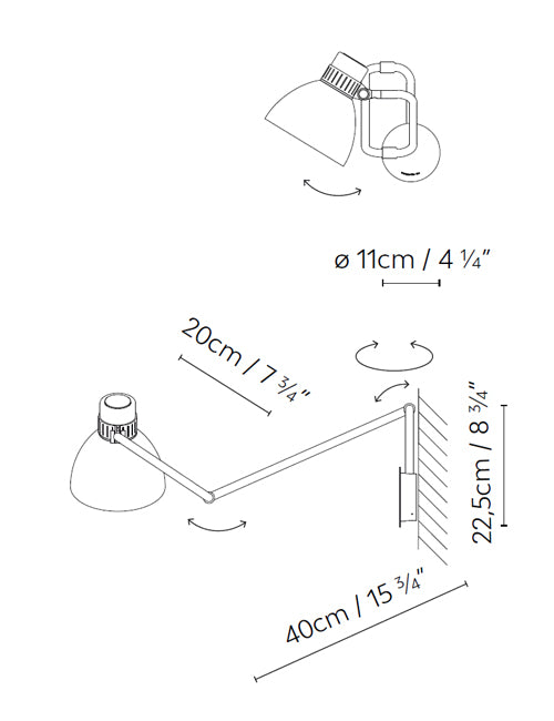 B.lux Blux System W20 dimension drawing