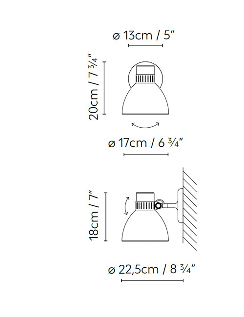 B.lux Blux System W dimension drawing