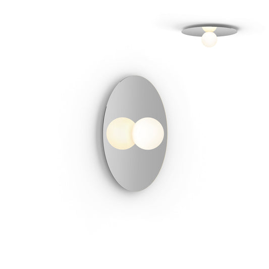 Pablo Designs Bola Disc Flush Mount Ceiling Light configuration option detail for specifier reference