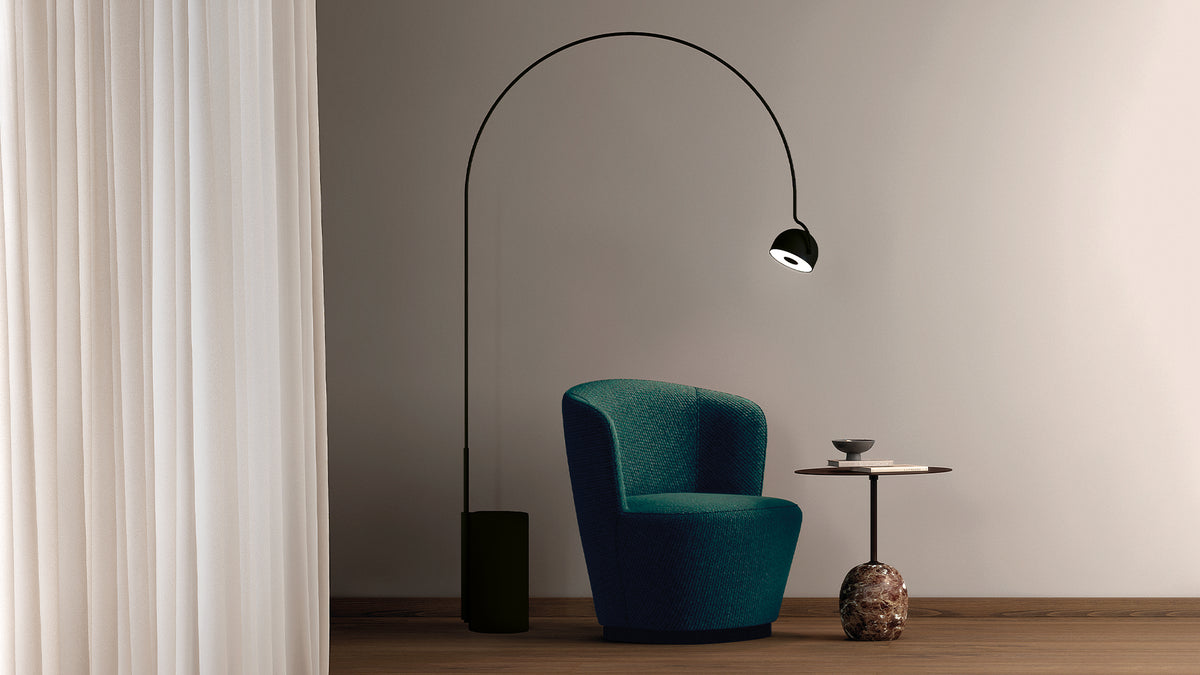 Bowee F lamp with half-sphere shade by Werner Aisslinger