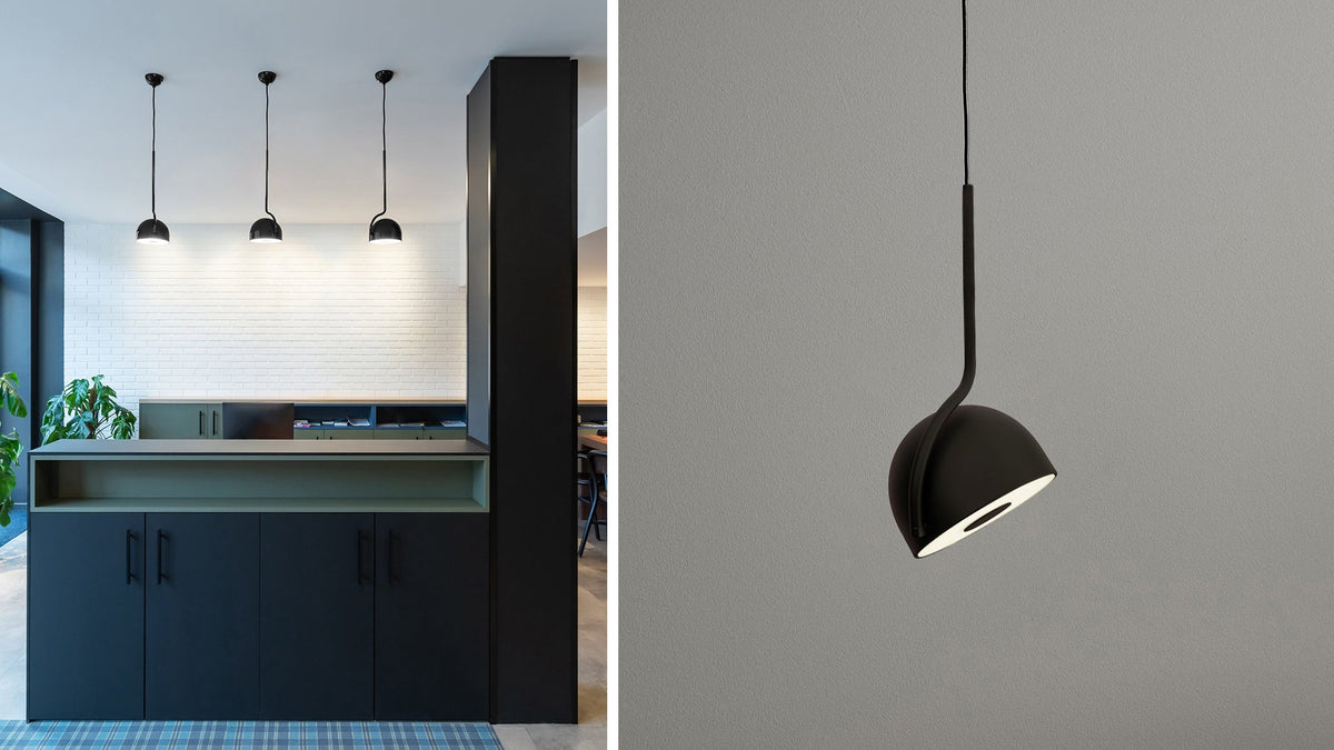 Bowee S lamp with half-sphere shade by Werner Aisslinger