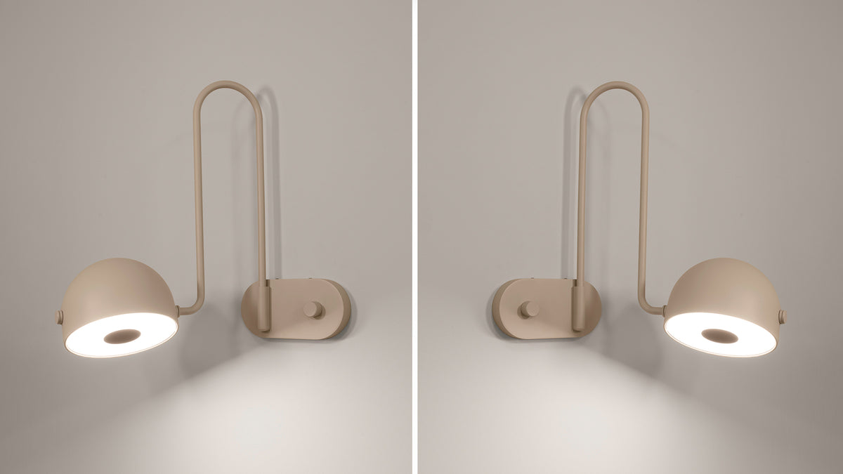 Bowee W lamp with half-sphere shade by Werner Aisslinger