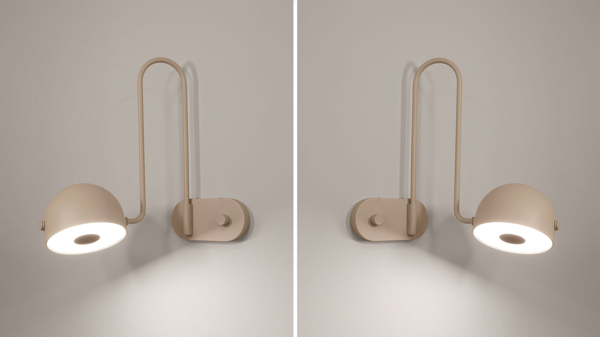 Bowee W lamp with half-sphere shade by Werner Aisslinger