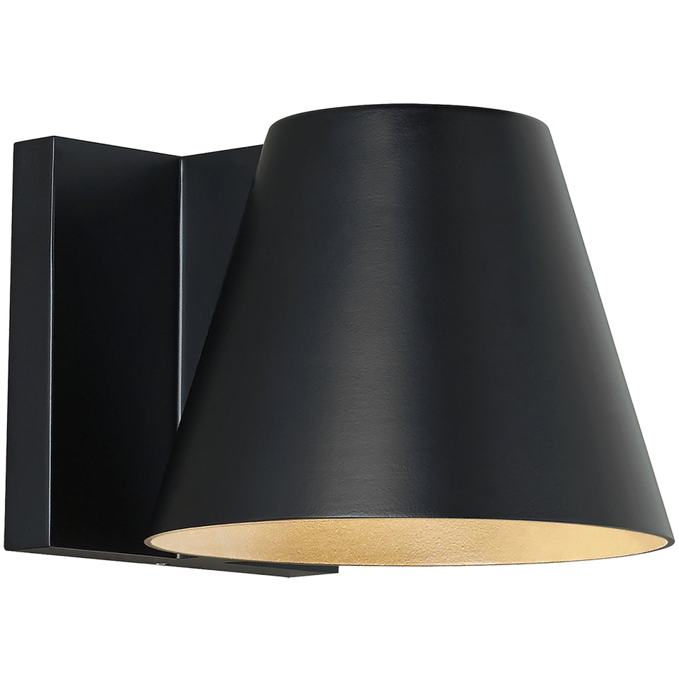 Bowman 4-inch Outdoor LED Wall Light Mid Century Sconce by Visual & Comfort & Co