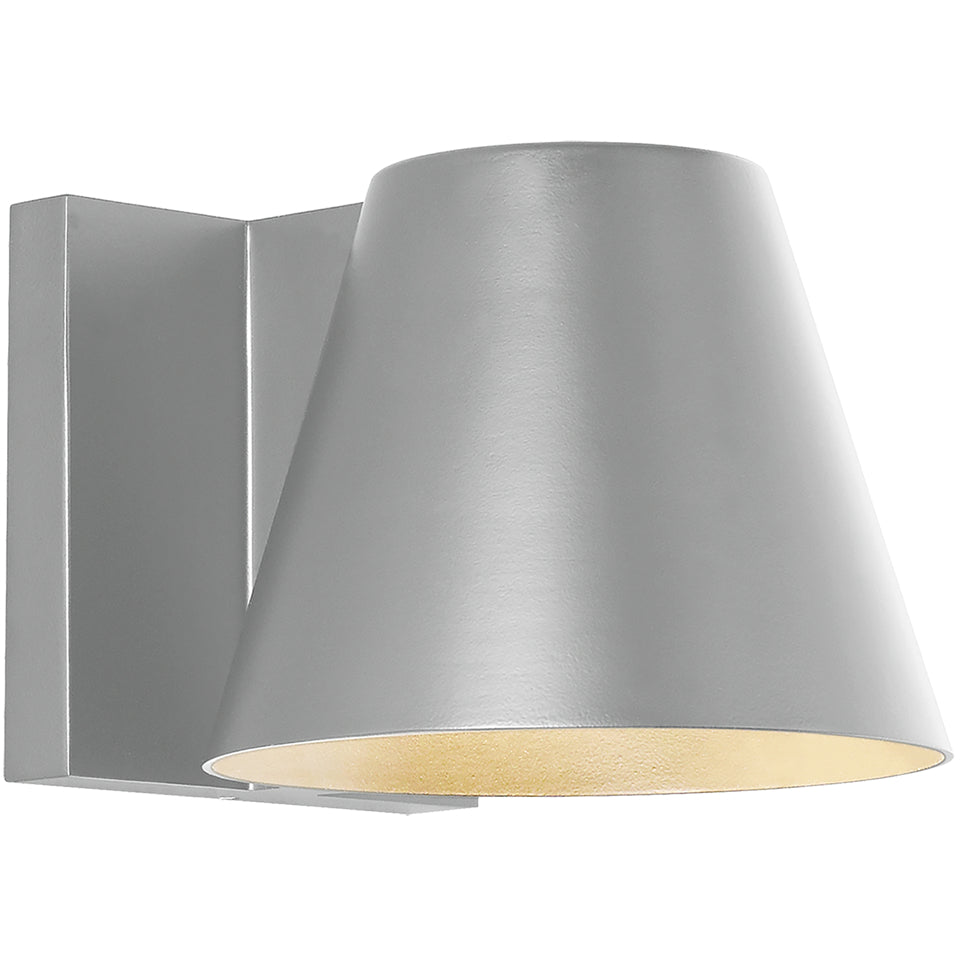 Bowman 4-inch Outdoor LED Wall Light Mid Century Sconce by Visual & Comfort & Co