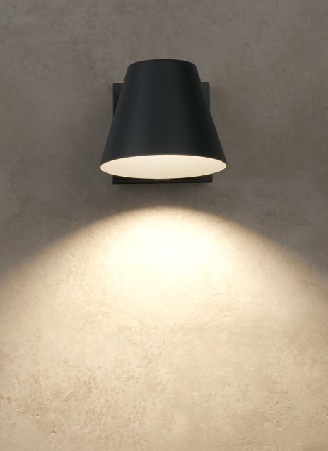 Bowman 4-inch Outdoor LED Wall Light Mid Century Sconce by Visual & Comfort & Co
