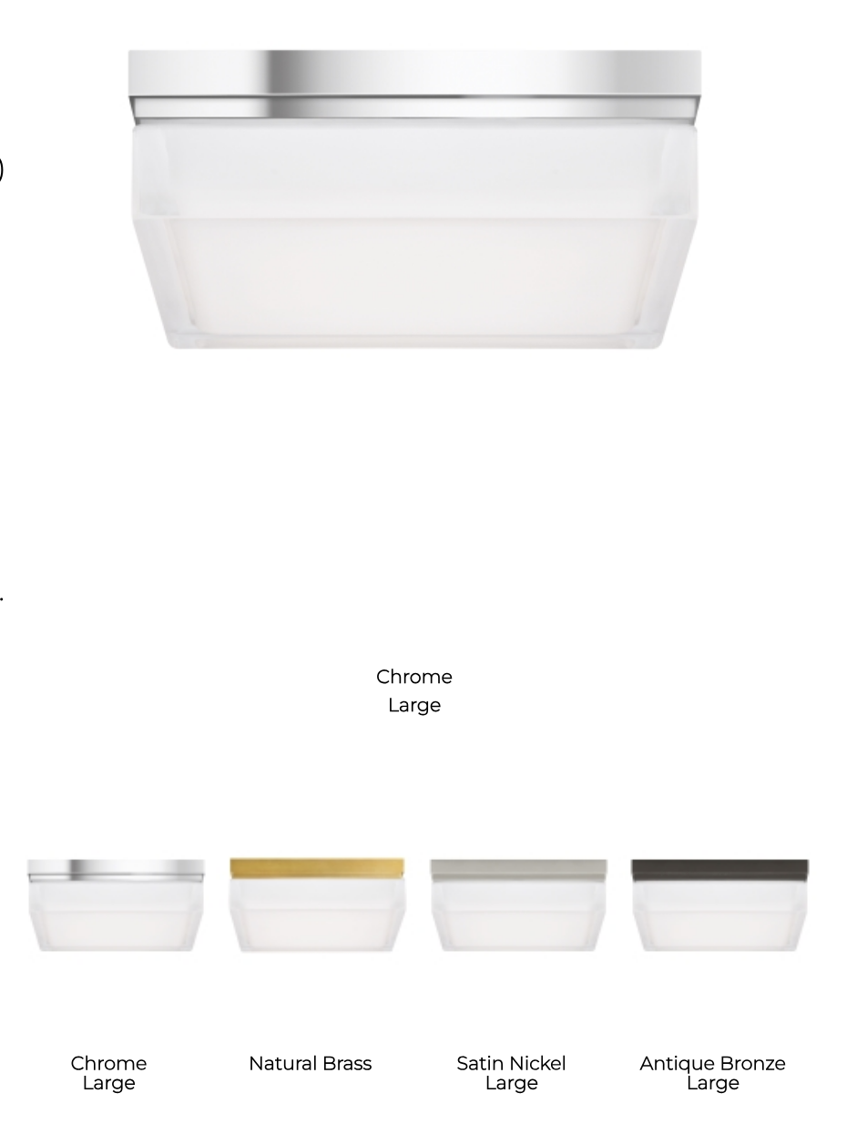 Boxie 9X9 LED Flush Mount Wet Rated Ceiling Light by Visual & Comfort & Co