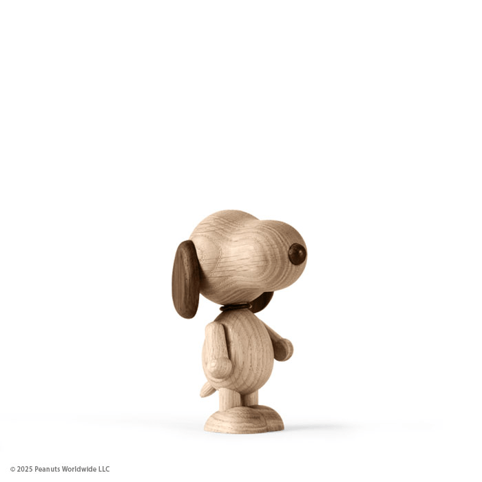 Boyhood Peanuts Snoopy wooden figure in oak & smoked oak, Mini (image 16)