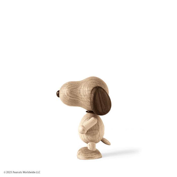 Boyhood Peanuts Snoopy wooden figure in oak & smoked oak, Mini (image 18)