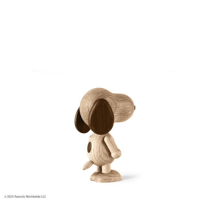 Boyhood Peanuts Snoopy wooden figure in oak & smoked oak, Mini (image 17)