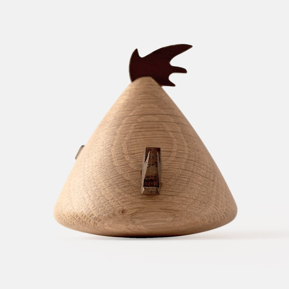 Boyhood Angry Birds Chuck wooden figure in oak, smoked oak & maple, view 4 (image 4)