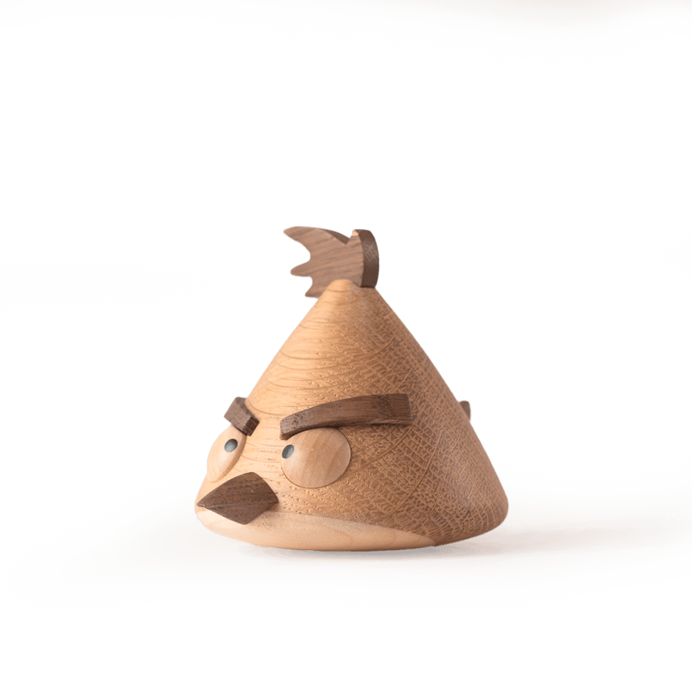 Boyhood Angry Birds Chuck wooden figure in oak, smoked oak & maple, photo 10 (image 10)