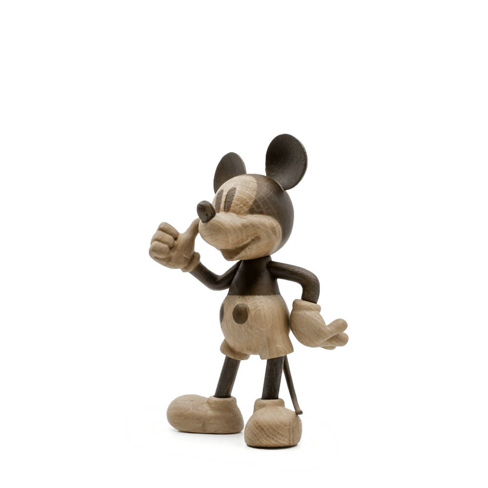 Boyhood Disney Mickey Mouse wooden figure in oak & smoked oak, Large (image 25)