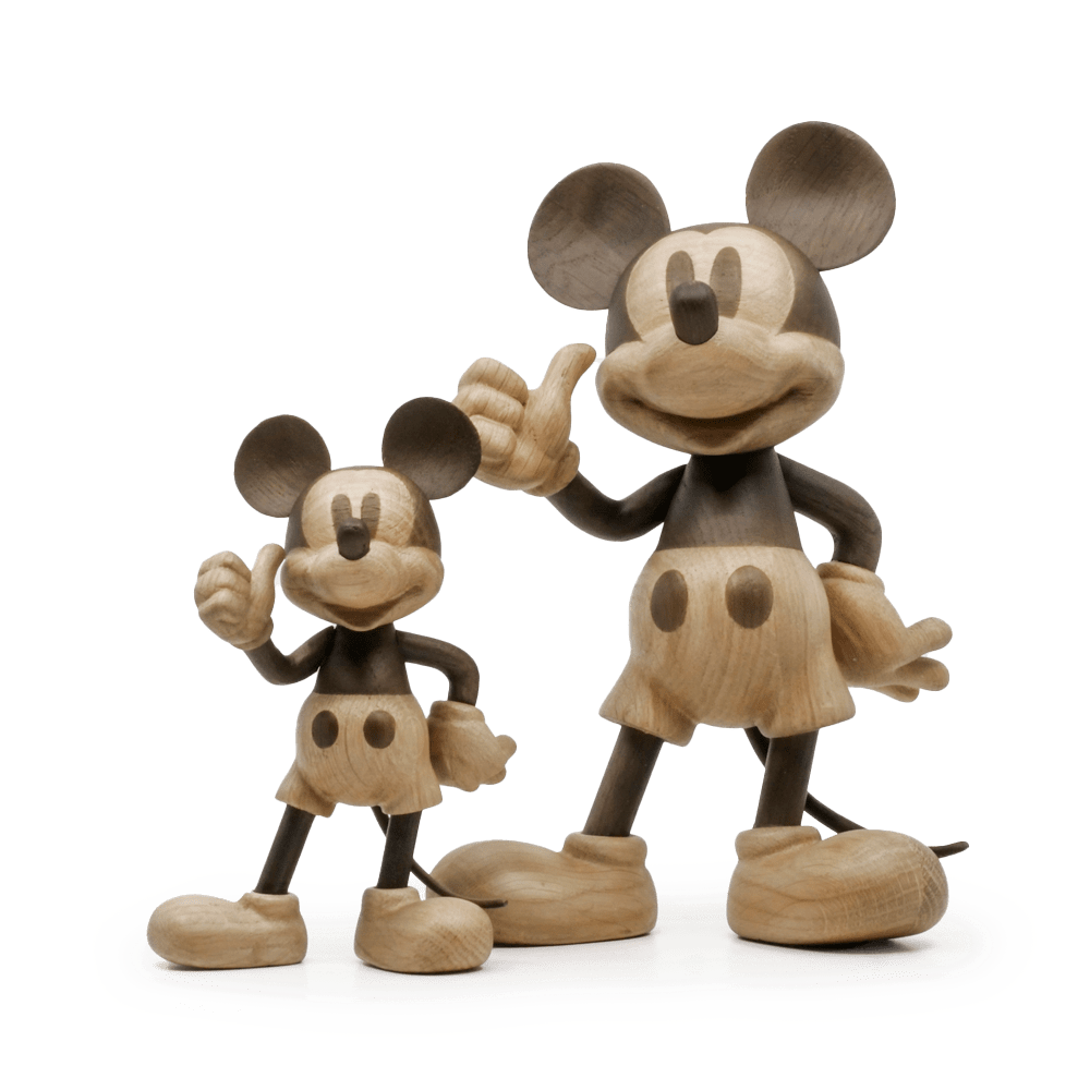 Boyhood Disney Mickey Mouse wooden figure in oak & smoked oak, Large (image 26)