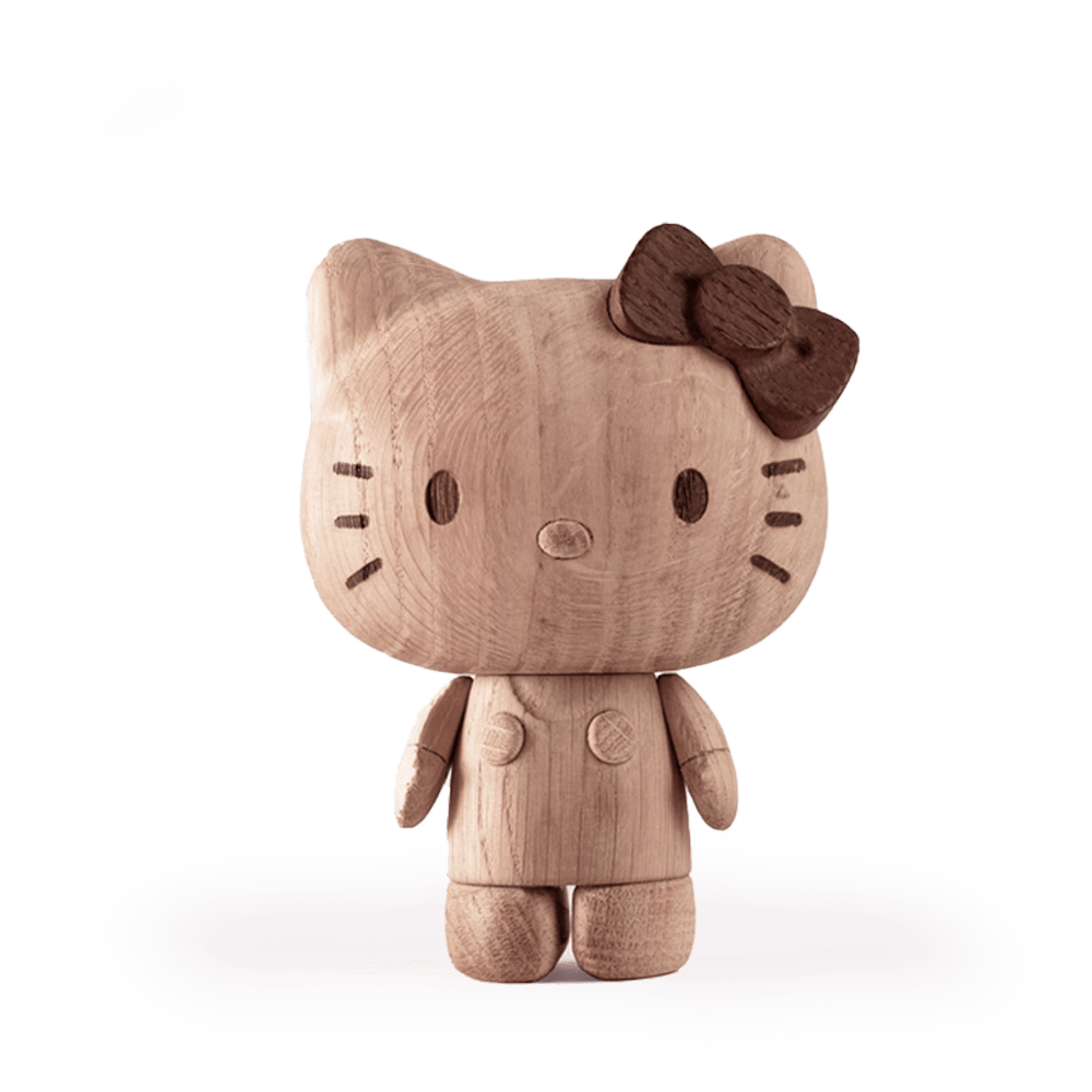Boyhood Hello Kitty wooden figure in oak, Large (image 11)