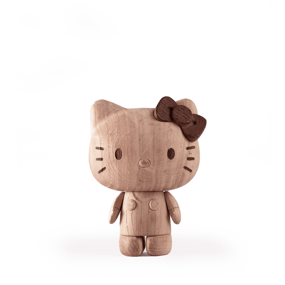 Boyhood Hello Kitty wooden figure in oak, Small (image 8)